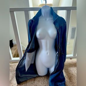 Jean Jacket Zip up Dress Size 4